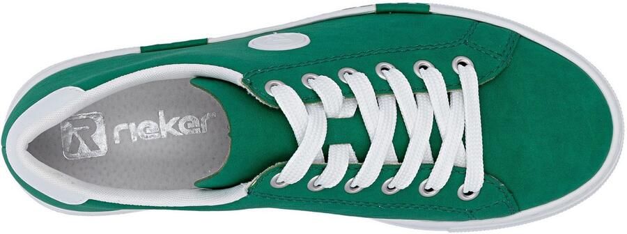 Rieker Sneakers vrijetijdsschoen lage schoen veterschoen met plateauzool - Foto 11