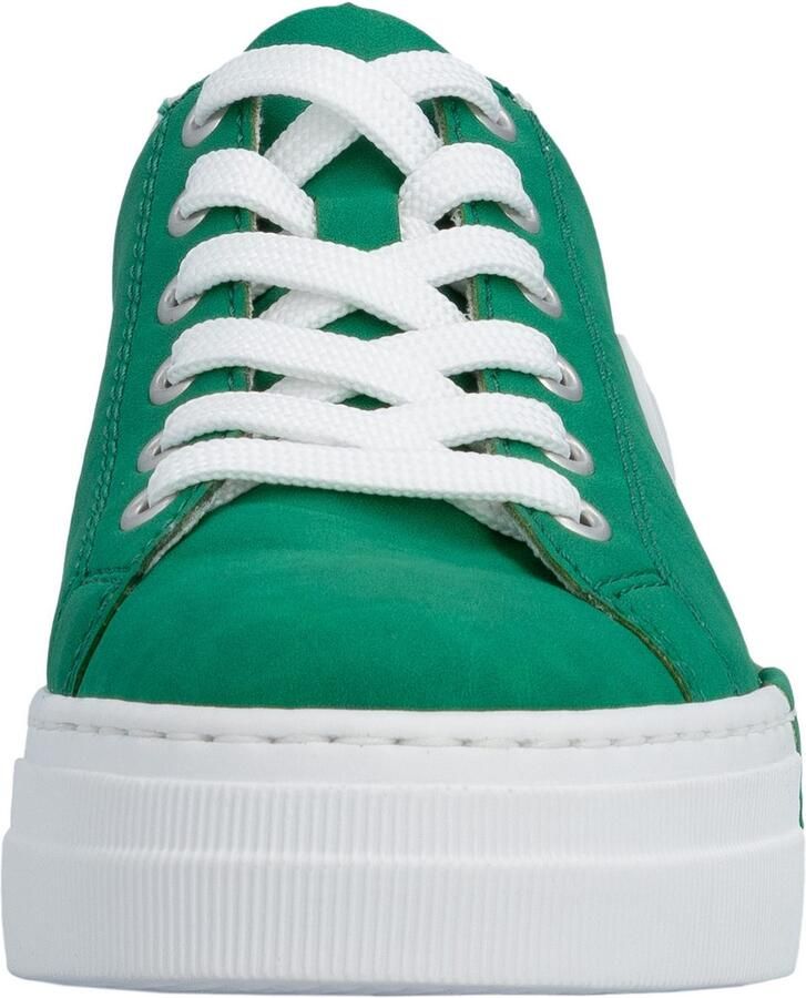 Rieker Sneakers vrijetijdsschoen lage schoen veterschoen met plateauzool - Foto 6