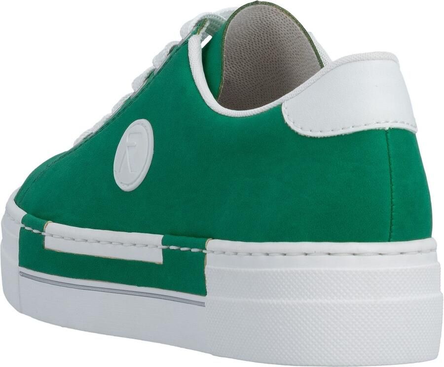 Rieker Sneakers vrijetijdsschoen lage schoen veterschoen met plateauzool - Foto 5