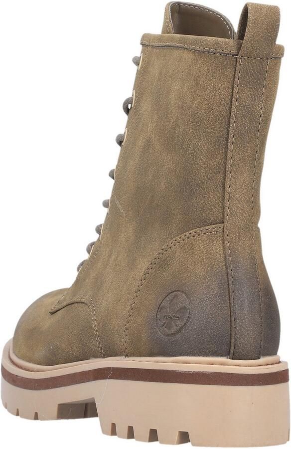 Rieker Veterschoenen Veterenkellaars boots blokhak met profielzool - Foto 8