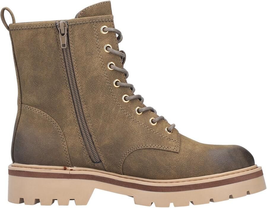 Rieker Veterschoenen Veterenkellaars boots blokhak met profielzool - Foto 4