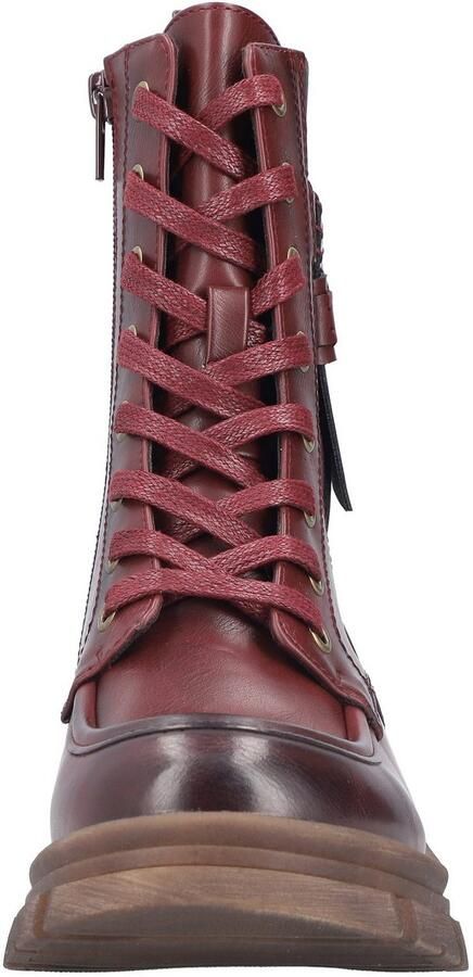 Rieker Veterschoenen Veterenkellaars herfstboots profielzool blokhak met stretch - Foto 7