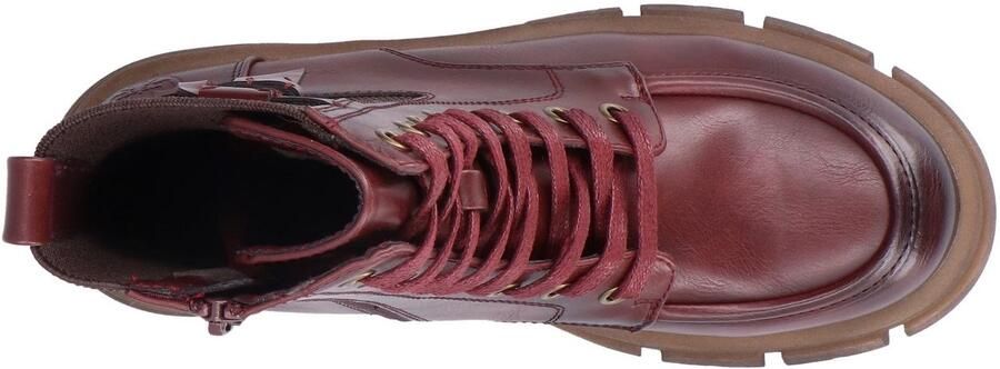 Rieker Veterschoenen Veterenkellaars herfstboots profielzool blokhak met stretch - Foto 9