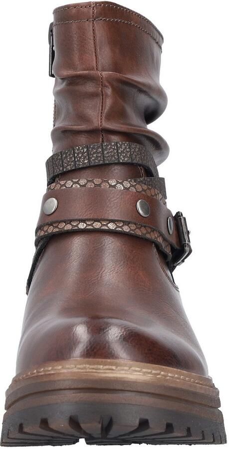 Rieker Winterlaarsjes Boots blokhak met sierbandjes op de slouchy schacht - Foto 9