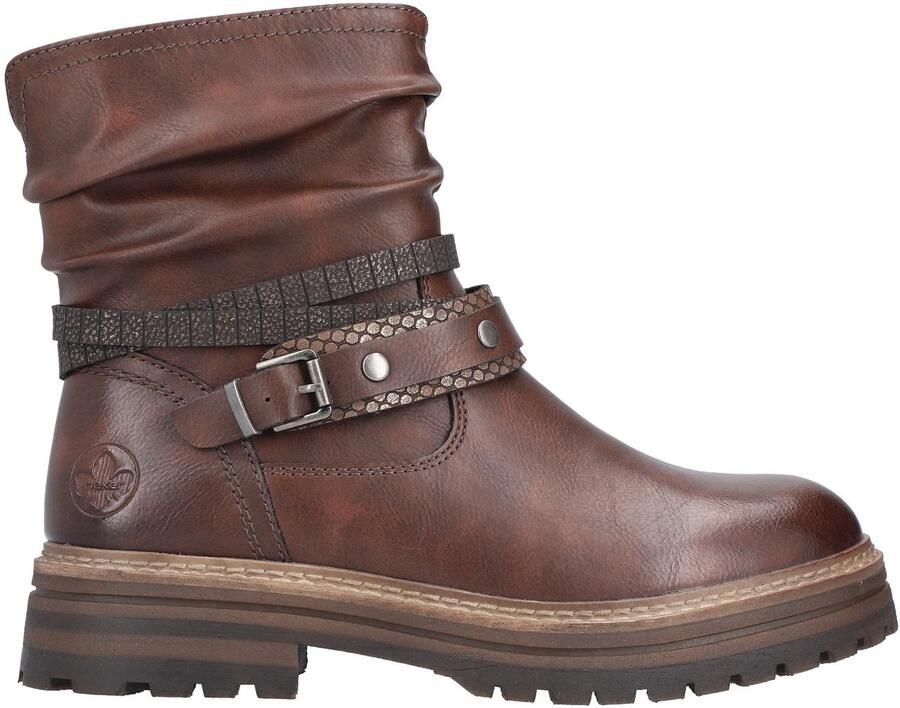 Rieker Winterlaarsjes Boots blokhak met sierbandjes op de slouchy schacht - Foto 6