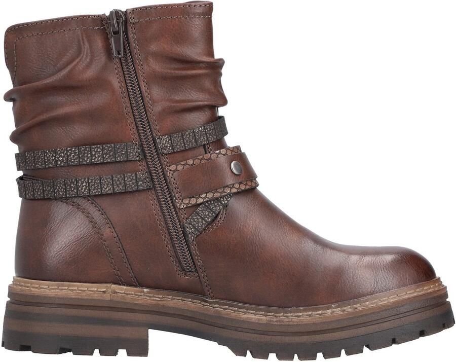 Rieker Winterlaarsjes Boots blokhak met sierbandjes op de slouchy schacht - Foto 4