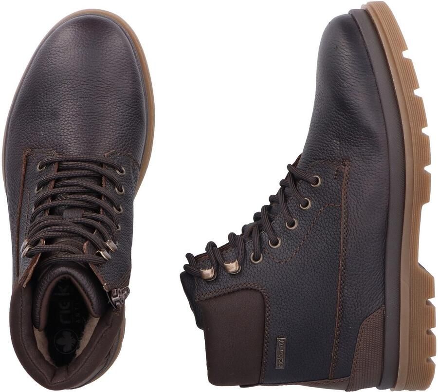 Rieker Winterlaarsjes Winterboots veterboots profielzool met TEX-membraan - Foto 3