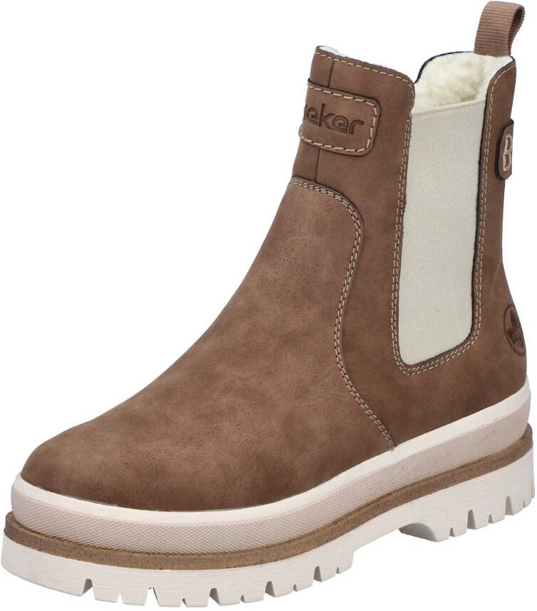 Rieker Winterlaarzen Chelseaboots plateauboots enkellaars met ritssluiting aan de binnenkant - Foto 2