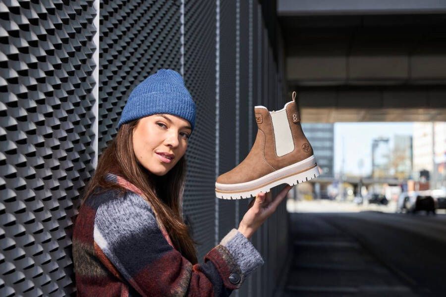 Rieker Winterlaarzen Chelseaboots plateauboots enkellaars met ritssluiting aan de binnenkant - Foto 7