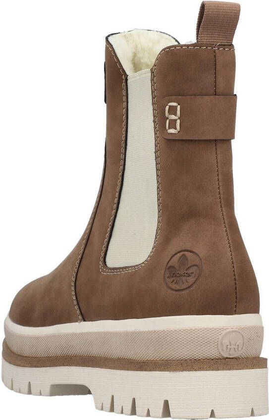 Rieker Winterlaarzen Chelseaboots plateauboots enkellaars met ritssluiting aan de binnenkant - Foto 8