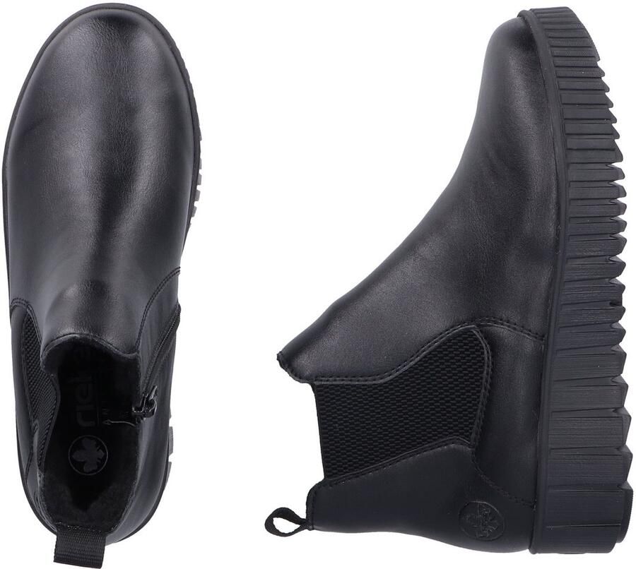 Rieker Winterlaarzen Chelseaboots plateausneaker enkellaars ritssluiting en stretch - Foto 2