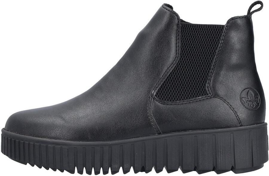 Rieker Winterlaarzen Chelseaboots plateausneaker enkellaars ritssluiting en stretch - Foto 5