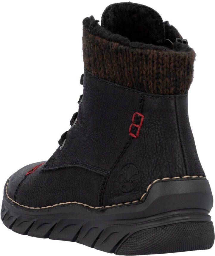 Rieker Winterlaarzen Veterboots enkellaarsjes casual boots met zachte schachtrand - Foto 2
