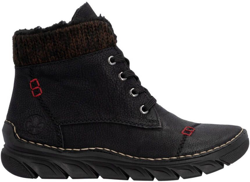 Rieker Winterlaarzen Veterboots enkellaarsjes casual boots met zachte schachtrand - Foto 3