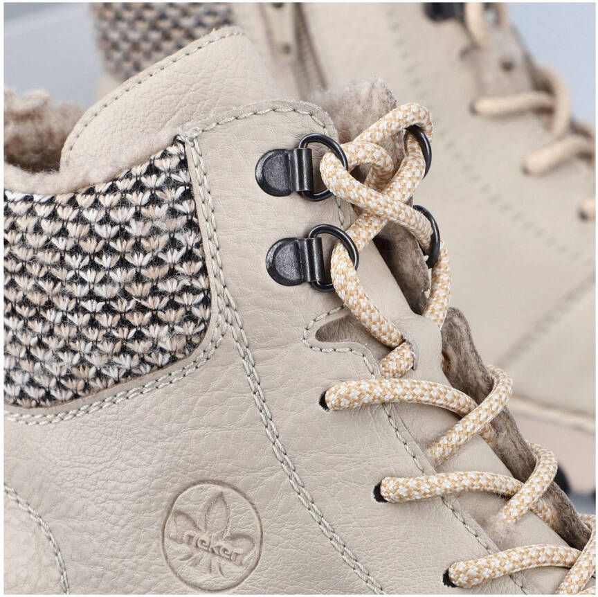 Rieker Winterlaarzen veterschoenen enkellaars met praktische binnenrits - Foto 4