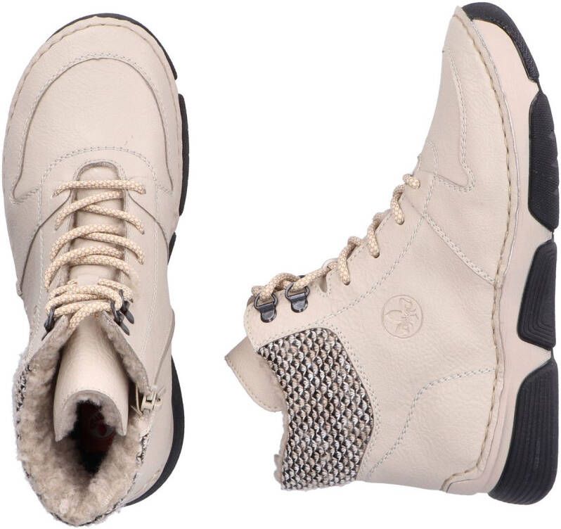 Rieker Winterlaarzen veterschoenen enkellaars met praktische binnenrits - Foto 7