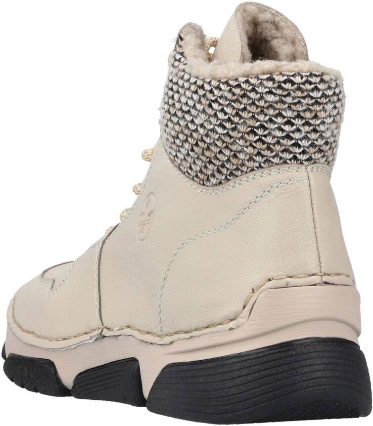 Rieker Winterlaarzen veterschoenen enkellaars met praktische binnenrits - Foto 3