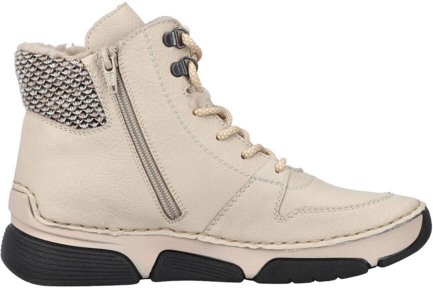 Rieker Winterlaarzen veterschoenen enkellaars met praktische binnenrits - Foto 8