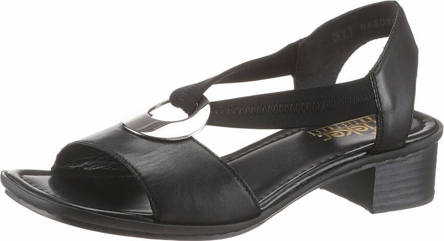 Rieker Zwarte hoge hak sandalen voor vrouwen Black Dames - Foto 3