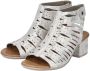 Rieker Sandaaltjes zomerschoen sandaal blokhak in metallic-look - Thumbnail 3