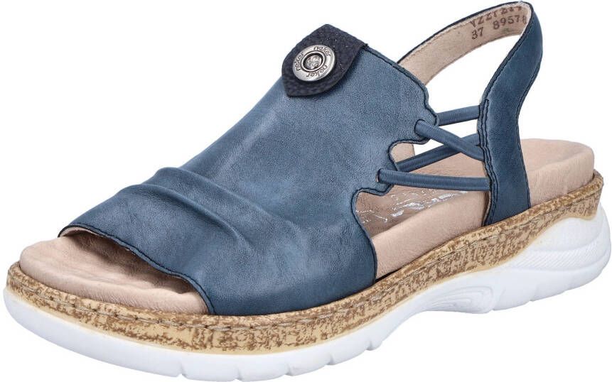 Rieker Sandalen Zomerschoen sandaaltje instapper met elastiek aan de zijkant