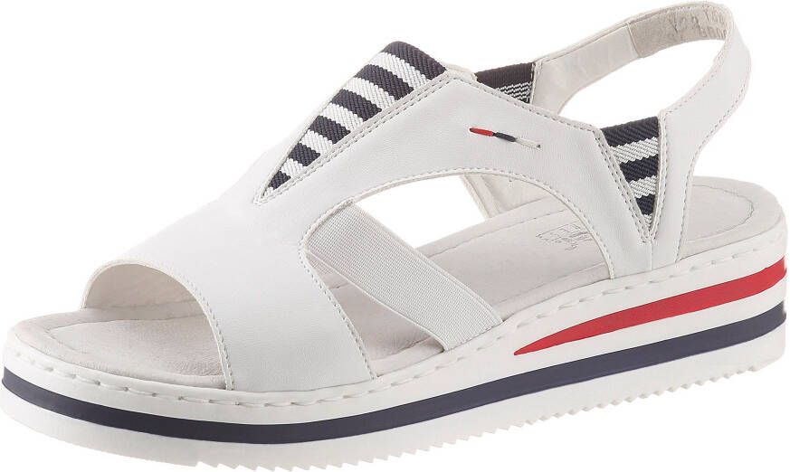 Rieker Stijlvolle witte platte sandalen White Dames - Foto 4