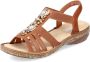 Rieker Sandalen met siersteen- en schelpgarnering - Thumbnail 2