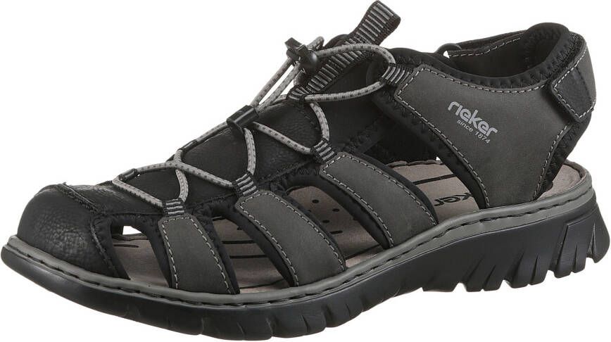 Rieker Sandalen zomerschoen klittenbandschoen vrijetijdssandaal elastiek snel sluiting