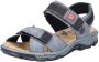 Rieker dames trekking sandalen blauw-grijs Sandalen 68851-14 blauw-grijs - Thumbnail 2