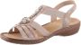 Rieker Sandalen zomerschoen sandaal sleehak met decoratief element - Thumbnail 1