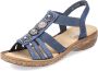 Rieker Sandalen zomerschoen sandaal sleehak met decoratieve parels - Thumbnail 2