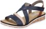 Rieker Sandalen zomerschoen sandaal sleehak met klittenbandjes - Thumbnail 3