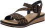 Rieker Sandalen zomerschoen sandaal sleehak met asymmetrische bandjes - Thumbnail 2