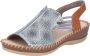 Rieker Sandalen zomerschoen sandaal sleehak met elastiek voor veilige grip - Thumbnail 2