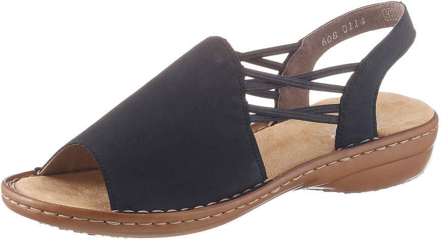 Rieker Sandalen zomerschoen sandaal sleehak met elastische banden - Foto 3