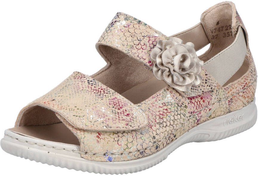Rieker Sandalen zomerschoen sandaal sleehak met klittenbandsluitingen