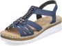 Rieker Sandalen zomerschoen sandaal sleehak met modieuze decoratieve elementen - Thumbnail 5