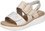 Rieker Sandalen zomerschoen sandaal sleehak met twee klittenbandsluitingen - Thumbnail 4