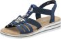 Rieker Sandalen zomerschoen sandaal sleehak met zomerse versiering - Thumbnail 2