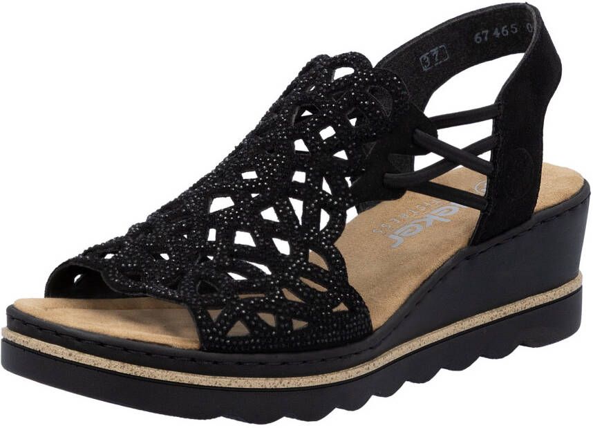 Rieker Sandalen met sleehak Sandals 67465 - Foto 3