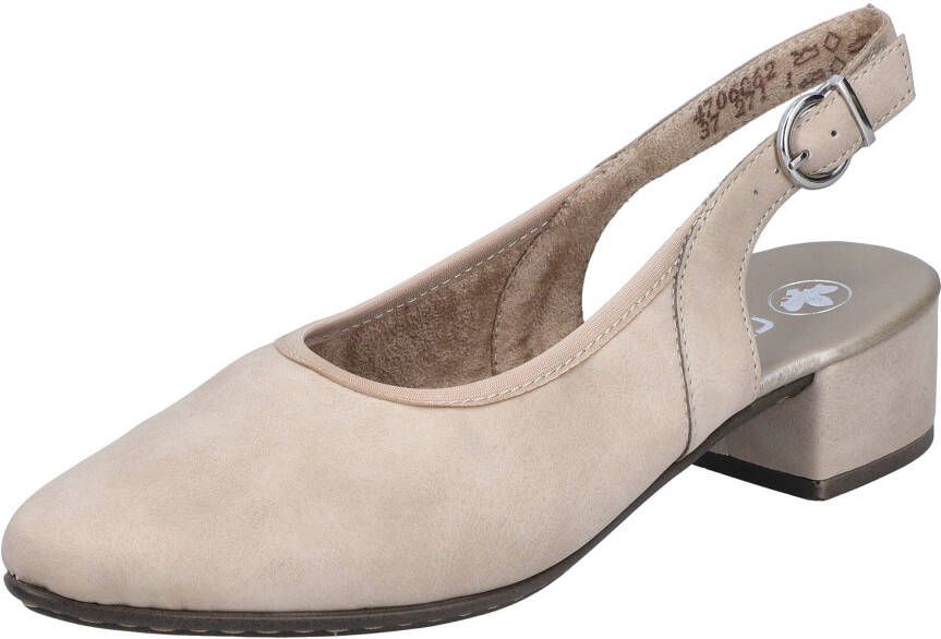 Rieker Slingback pumps avondschoen zomerschoen blokhak met verstelbare band