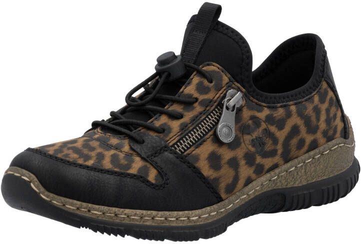 Rieker Slip-on sneakers Instapschoen leo-sneaker vrijetijdsschoen met MemoSoft-binnenzool - Foto 2