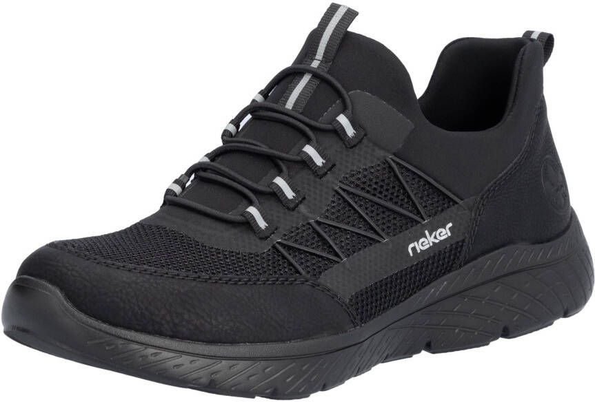 Rieker Slip-on sneakers instapschoen slipper vrijetijdsschoen in vegan uitvoering