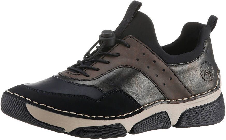 Rieker Slip-on sneakers instapschoen vrijetijdsschoen lage schoen met snelle sluiting