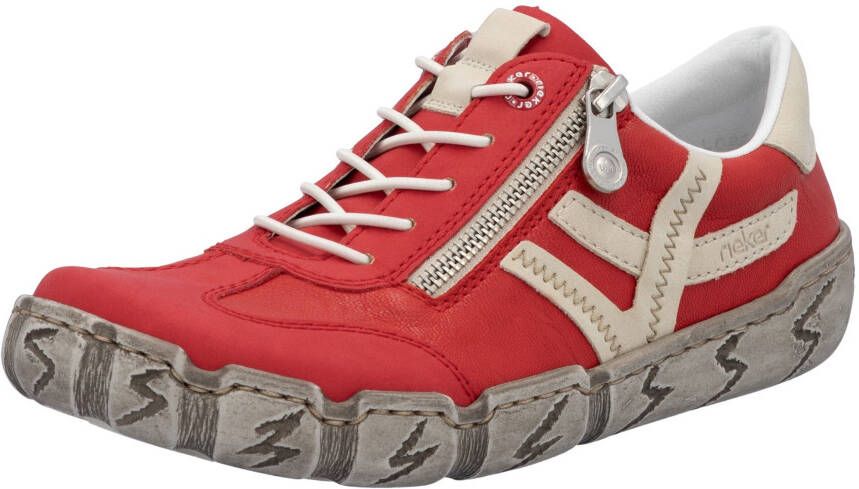 Rieker Slip-on sneakers lage schoen instapschoen vrijetijdsschoen met zachte binnenzool