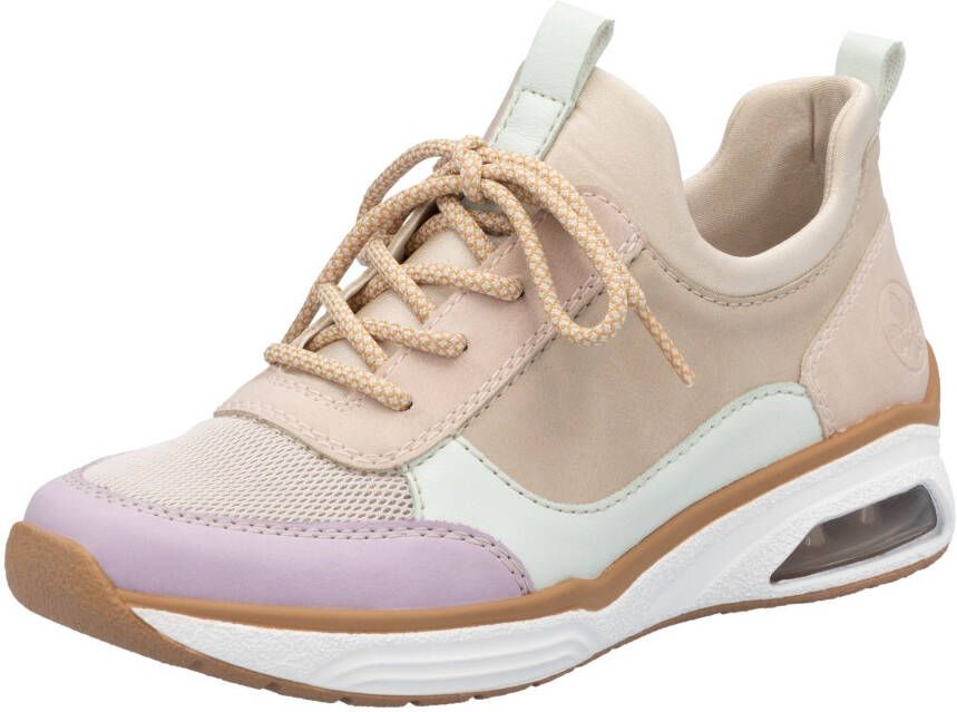 Rieker Slip-on sneakers lage schoen vrijetijdsschoen instapschoen met elastische instap