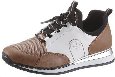 Rieker Slip on sneakers met elastische instap - Schoenen.nl