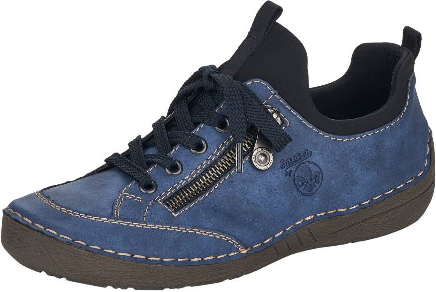 Rieker Slip-on sneakers slipper instapschoen met elastische instap