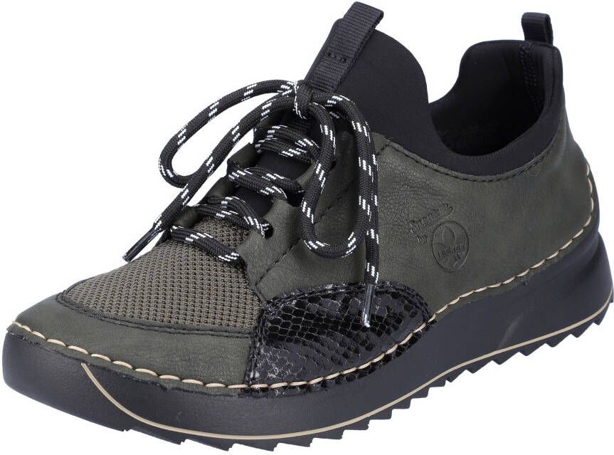 Rieker Slip-on sneakers met opvallende doorstiknaad