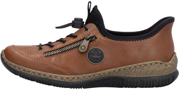 Rieker Slip-on sneakers Ready2GO instapschoen vrijetijdsschoen lage schoen met memosoft-uitrusting